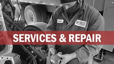 Service and Repair Text Logo - TRICO Heavy Duty Truck Parts and Service